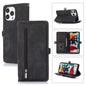 Zipper Card Slot Buckle Wallet Leather Phone Case, For iPhone 8 / 7 / SE 2020 2022, For iPhone XR, For iPhone 11, For iPhone 13 Pro, For iPhone 13 Pro Max