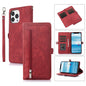 Zipper Card Slot Buckle Wallet Leather Phone Case, For iPhone 8 / 7 / SE 2020 2022, For iPhone XR, For iPhone 11, For iPhone 13 Pro, For iPhone 13 Pro Max
