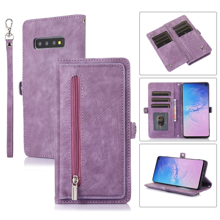 Zipper Card Slot Buckle Wallet Leather Phone Case, For Samsung Galaxy Note20 Ultra, For Samsung Galaxy S10, For Samsung Galaxy S20+, For Samsung Galaxy S21, For Samsung Galaxy S21+