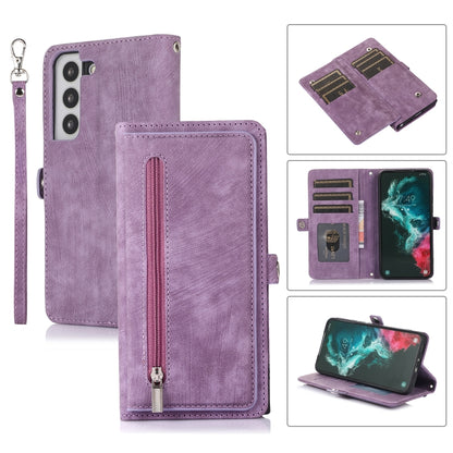 Zipper Card Slot Buckle Wallet Leather Phone Case, For Samsung Galaxy Note20 Ultra, For Samsung Galaxy S10, For Samsung Galaxy S20+, For Samsung Galaxy S21, For Samsung Galaxy S21+
