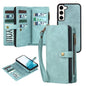 Zipper Wallet Magnetic Detachable Leather Phone Case, For Samsung Galaxy S23 5G, For Samsung Galaxy S23+ 5G, For Samsung Galaxy S23 Ultra 5G, For Samsung Galaxy S22 5G, For Samsung Galaxy S22+ 5G, For Samsung Galaxy S22 Ultra 5G, For Samsung Galaxy S21...