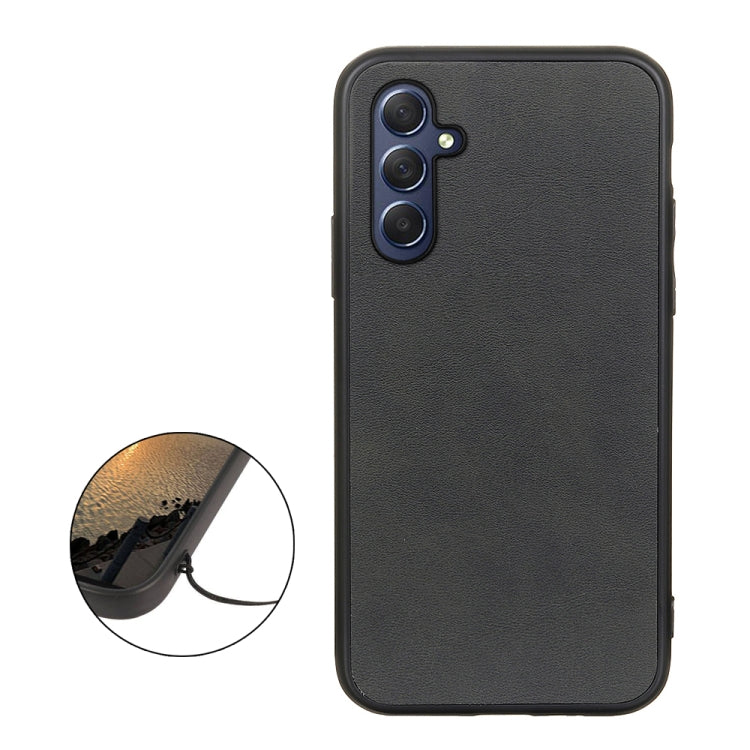 Two-color Calf Texture Shockproof Phone Case, For Samsung Galaxy M54 5G