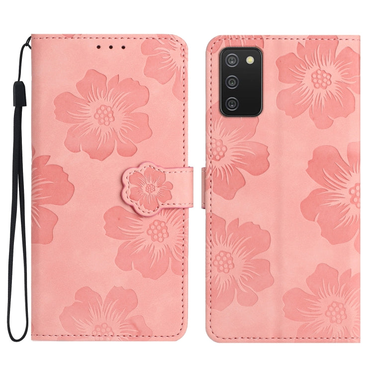 Flower Embossing Pattern Leather Phone Case