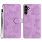 Flower Embossing Pattern Leather Phone Case