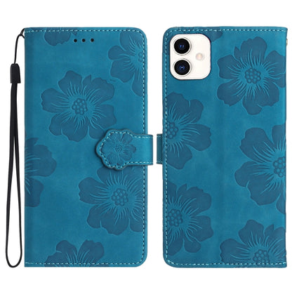 Flower Embossing Pattern Leather Phone Case