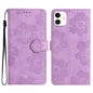 Flower Embossing Pattern Leather Phone Case