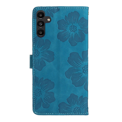 Flower Embossing Pattern Leather Phone Case