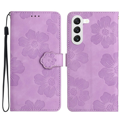 Flower Embossing Pattern Leather Phone Case
