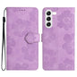 Flower Embossing Pattern Leather Phone Case