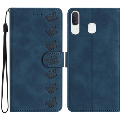Seven Butterflies Embossed Leather Phone Case