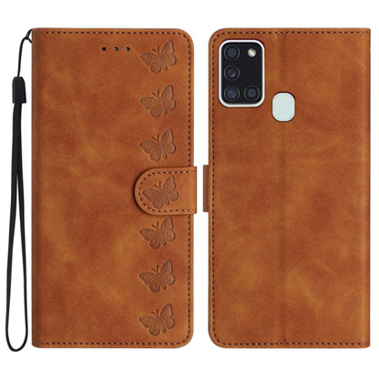 Seven Butterflies Embossed Leather Phone Case