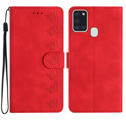 Seven Butterflies Embossed Leather Phone Case