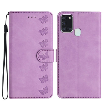 Seven Butterflies Embossed Leather Phone Case