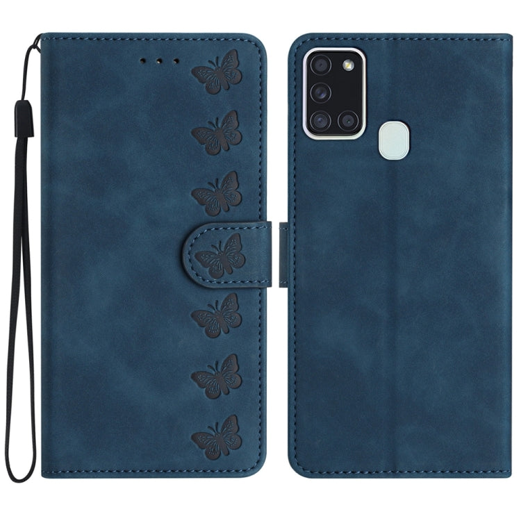 Seven Butterflies Embossed Leather Phone Case