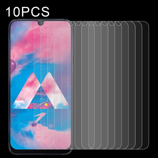 10 PCS Half-screen Transparent Tempered Glass Film