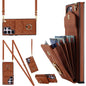 Rhombic Texture Card Bag Phone Case with Long Lanyard