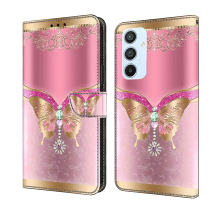 Crystal 3D Shockproof Protective Leather Phone Case