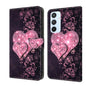 Crystal 3D Shockproof Protective Leather Phone Case
