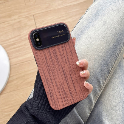 Wood Grain TPU Phone Case with Lens Film, For iPhone 12 Pro, For iPhone 11 Pro Max, For iPhone 11, For iPhone 11 Pro, For iPhone X / XS, For iPhone XR, For iPhone XS Max