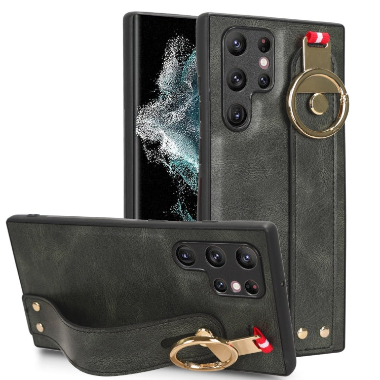 Wristband Leather Back Phone Case