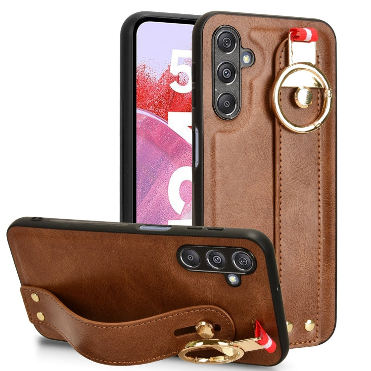 Wristband Leather Back Phone Case
