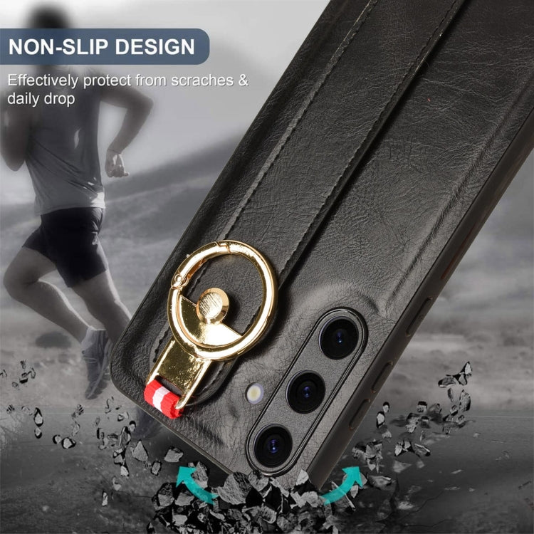 Wristband Leather Back Phone Case