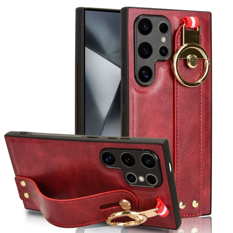 Wristband Leather Back Phone Case