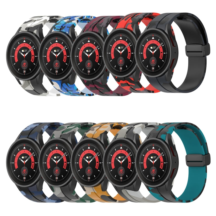 Magnetic Clasp Camouflage Silicone Watch Band