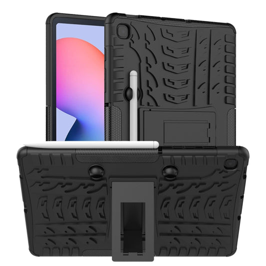Tire Texture TPU+PC Shockproof Case  , with Holder & Pen Tray, For Samsung Galaxy S6 Lite