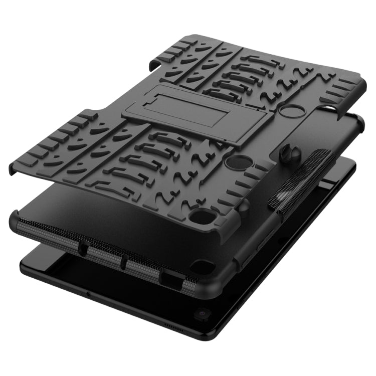 Tire Texture TPU+PC Shockproof Case  , with Holder & Pen Tray, For Samsung Galaxy S6 Lite