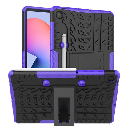 Tire Texture TPU+PC Shockproof Case  , with Holder & Pen Tray, For Samsung Galaxy S6 Lite