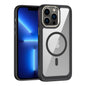 MagSafe Carbon Fiber Transparent Back Panel Phone Case