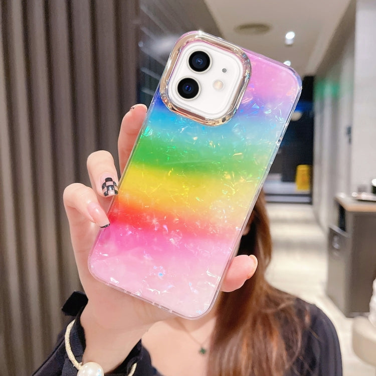 Colorful Crystal Shell Pattern PC + TPU Phone Case