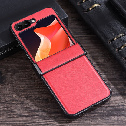 Three-stage Folding Leather Texture Phone Case, For Samsung Galaxy Z Flip6 / Flip7 FE, For Samsung Galaxy Z Flip5