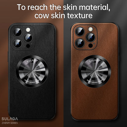 SULADA Microfiber Leather MagSafe Magnetic Phone Case