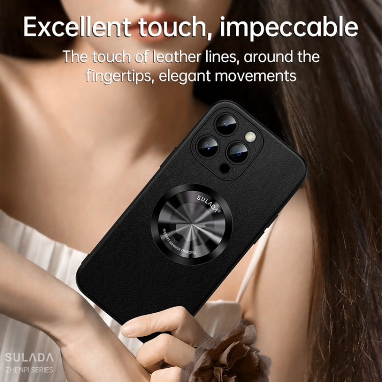 SULADA Microfiber Leather MagSafe Magnetic Phone Case