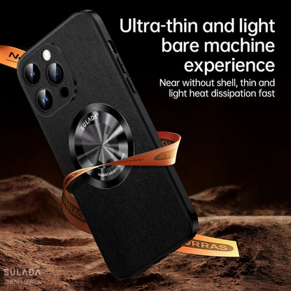 SULADA Microfiber Leather MagSafe Magnetic Phone Case