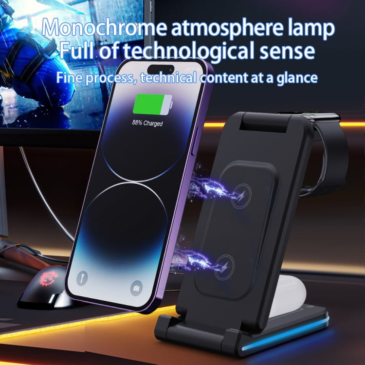 H28 15W 5 in 1 Folding Multifunctional Wireless Charger