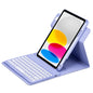 Round Button 360 Degree Rotatable Bluetooth Keyboard Leather Case