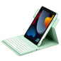 Round Button 360 Degree Rotatable Bluetooth Keyboard Leather Case