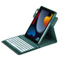 Round Button 360 Degree Rotatable Bluetooth Keyboard Leather Case