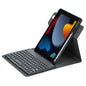 Round Button 360 Degree Rotatable Bluetooth Keyboard Leather Case