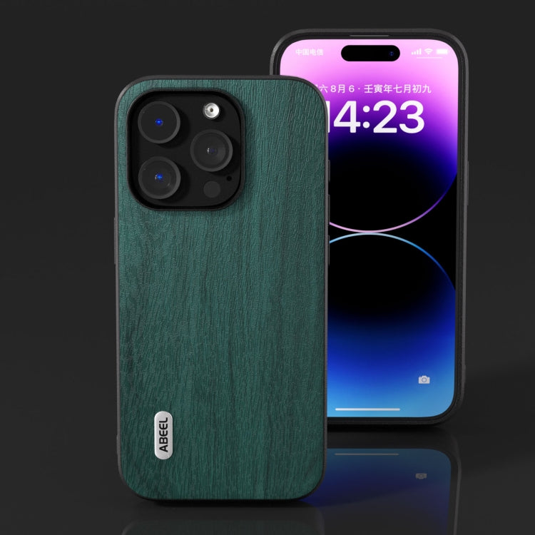 ABEEL Wood Texture PU Phone Case
