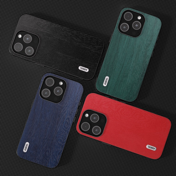 ABEEL Wood Texture PU Phone Case