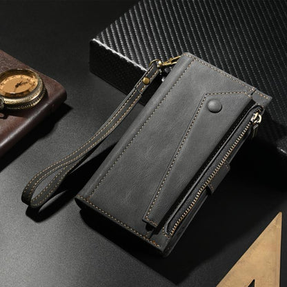 ESEBLE Retro Frosted RFID Flip Leather Phone Case