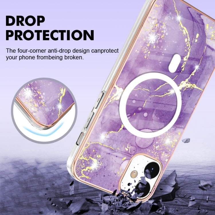 Marble Pattern Dual-side IMD Magsafe TPU Phone Case