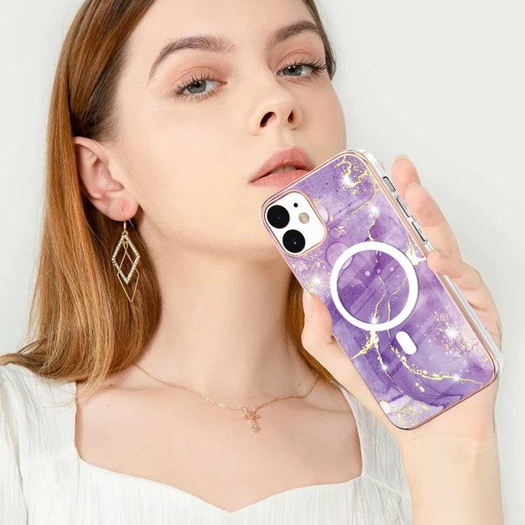 Marble Pattern Dual-side IMD Magsafe TPU Phone Case