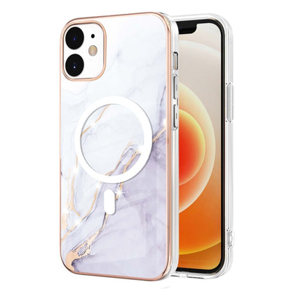 Marble Pattern Dual-side IMD Magsafe TPU Phone Case