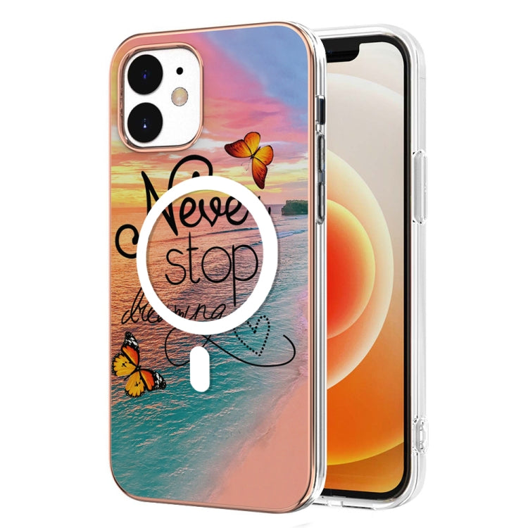 Marble Pattern Dual-side IMD Magsafe TPU Phone Case
