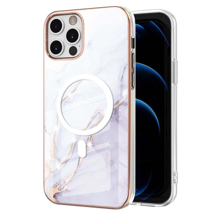 Marble Pattern Dual-side IMD Magsafe TPU Phone Case